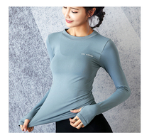 Yoga clothing sports suit women spring and summer thin quick-drying fashion fitness top long sleeve T-shirt Slim running suit