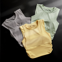 Sports underwear ladies yoga running fitness dance wear shockproof gathering sports bra bra bra vest