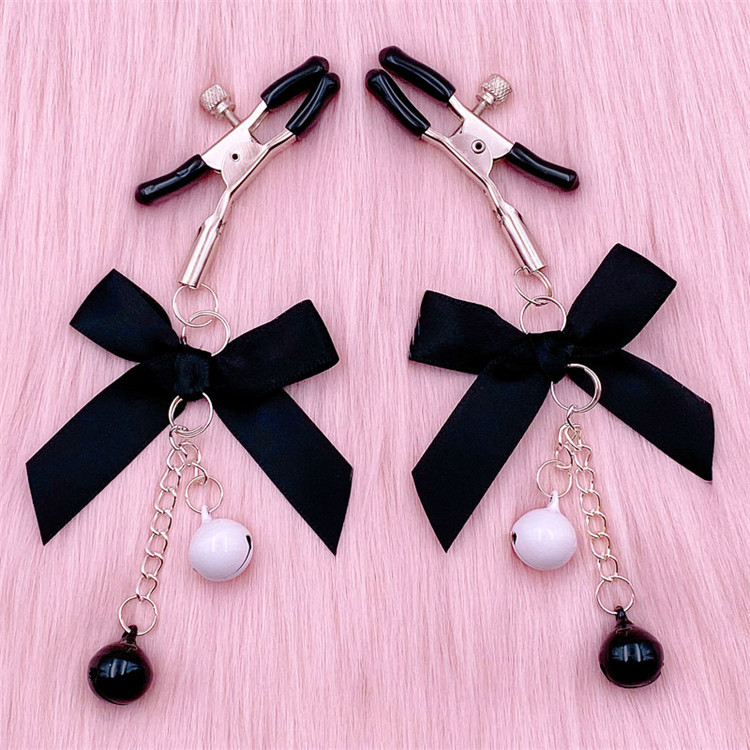 It can be sweet and hurts to teach double bells Bell Milk Clip small M Spice Sex Alternative Toy Sexy Chain Cat Paw Milk Clip