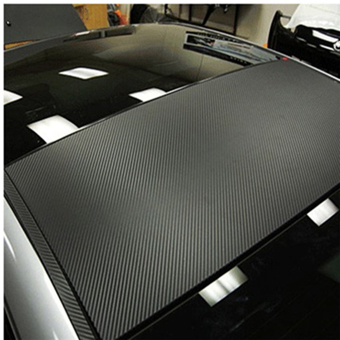 Car carbon fiber sticker Body roof cover color change Car interior bright 5d carbon fiber black three-dimensional film