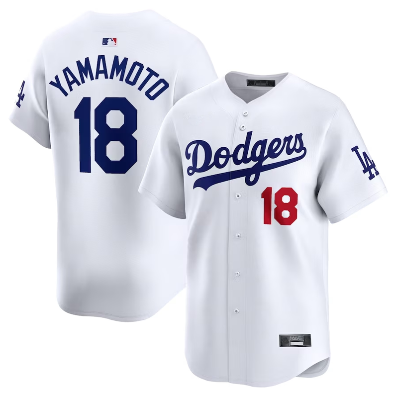 Major League Baseball Los Angeles Dodgers Ohtani Shohei Yamamoto Yuki Embroidered Baseball Jersey European and American Large Size Embroidered Jersey