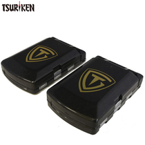 Japanese fishing TSURIKEN 18 portable folding fishing accessories box 11SD 11DD double layer