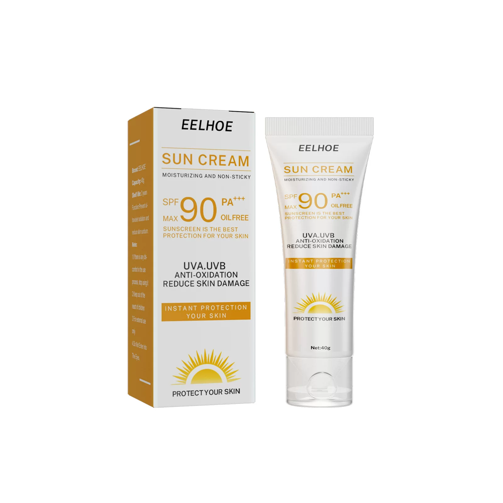 Солнцезащитный крем Eelhoe SPF 90 для лица и тела отбеливающий