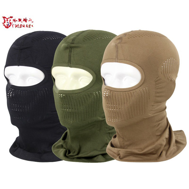 Russian Army Green Cold War Full Face Tactical Hood