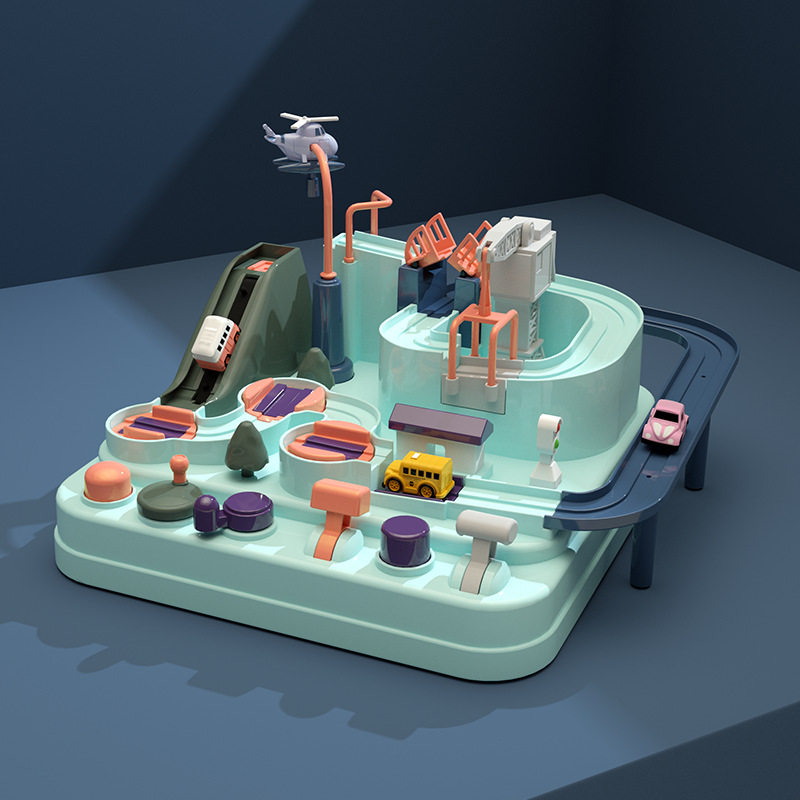 Fumbling Puzzle Puzzle Child Toy Car Boy Baby 2 A 3-6-year-old 5 Girls 4 Masentrusted Small Train Rail Car