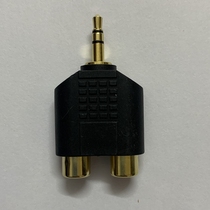 Gold Plated 3 5mm Revolution Double Lotus Mother Head Audio Adapter Line 3 5mm 10% 2 2RCA Mother conversion head
