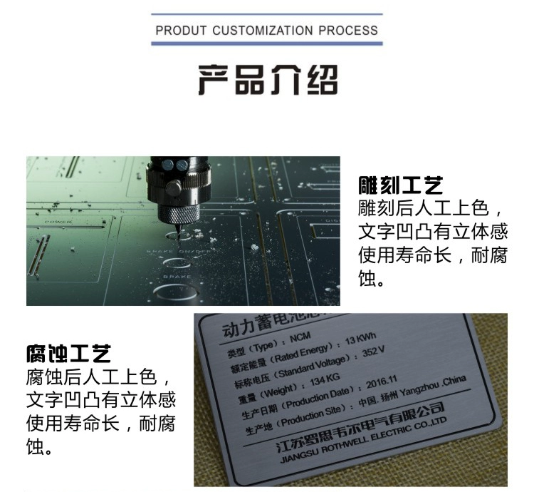 Nhà máy trực tiếp tùy chỉnh gương chải titan vàng thép không gỉ dấu hiệu tùy chỉnh đen titan khắc laser tên nơi chữ - Thiết bị đóng gói / Dấu hiệu & Thiết bị