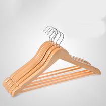 Solid wood clothes hangers Home hanging clothes wood clothes brace No-slip anti-slip clothes hanging bedroom containing clothes hanger