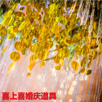 New wedding arrangements bright sheet beads sheet Bead Sheet Windows Decoration Gold And Silver Color Wedding background wall Stage Decorative Props