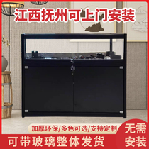 Commercial supermarket jewelry jewelry cabinet counter mobile phone jewelry display cabinet gold jade watch glass cabinet counter small