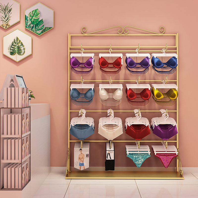 Underwear shelf store bra display stand multi-layer socks display stand high-end women's clothing store underwear bra display stand