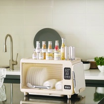 Household kitchen tableware cutlery disinfection and drying storage cabinet infant bottle disinfection counter drying water filter