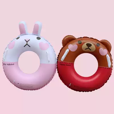 ins Korean Net red inflatable cartoon bear cute rabbit boy swimming ring thickened Water Circle