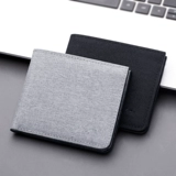 Короткий ультратонкий бумажник, тканевый кошелек, подходит для подростков, в корейском стиле