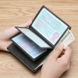 Чехол для водительских прав, универсальный картхолдер, бумажник, 2 в 1, из натуральной кожи