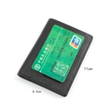 Мужской ультратонкий картхолдер, маленький бумажник, чехол для водительских прав, из натуральной кожи