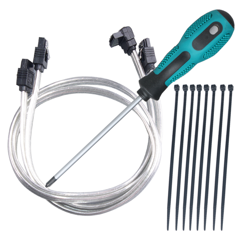 PHANTEKS chaser SATA3 hard disk SSD data cable 6GB s long 500mm to send cable tie with screwdriver