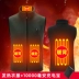 Áo sưởi ấm Áo sưởi ấm có thể sạc lại Áo khoác ấm toàn thân nam và nữ Kiểm soát nhiệt độ thông minh Quần áo trên có áo vest áo sưởi ấm azuki 