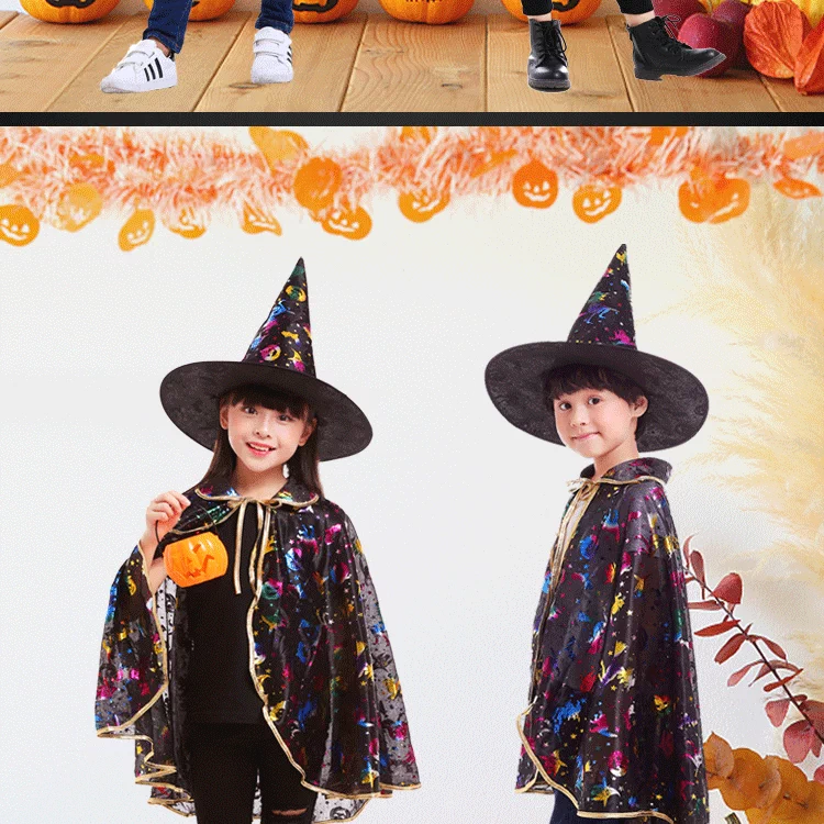 Halloween trẻ em trang phục bé gái trang phục hóa trang hiệu suất quần áo bé trai áo choàng áo mẫu giáo ăn mặc