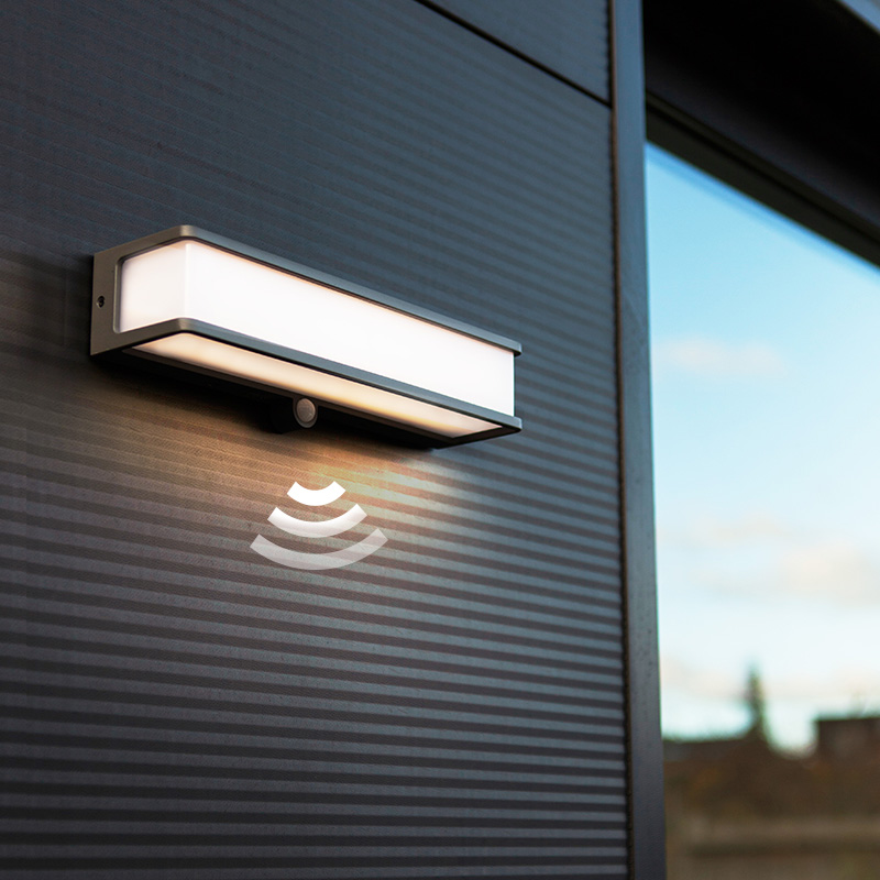 ume outdoor waterproof wall light garden villa corridor lighting outdoor simple solar induction led garden light