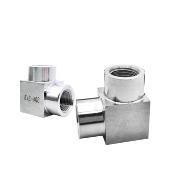 Stainless steel right-angle high-pressure cnc metric 90-degree elbow