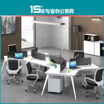 简约时尚屏风员工桌办公家具 职员办公桌电脑桌3 6 8人位办公桌椅