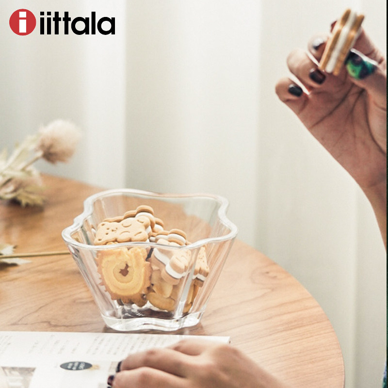 Nordic Finland imported iittala legendary lake bowl small bowl solid color lead-free glass flagship tableware big bowl shop