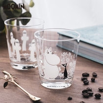 Japan imported Yamaga store Momin moomin lead-free glass ins wind cup girl water cup for women's household