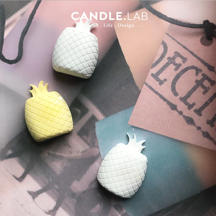 Ароматерапия DIY материалы/инструменты candle.lab | 迷你菠萝diy香薰石膏蜡烛车载扩香石手工硅胶模具25