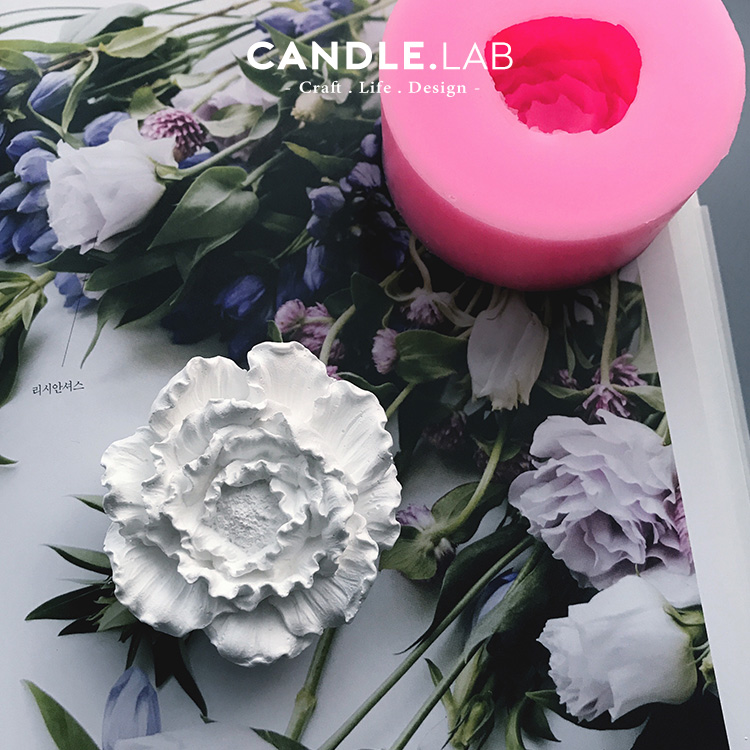 CANDLE LAB) Peony Flower DIY fragrant lavender candle expanded fragrant stone handmade silica gel molds 17-Taobao