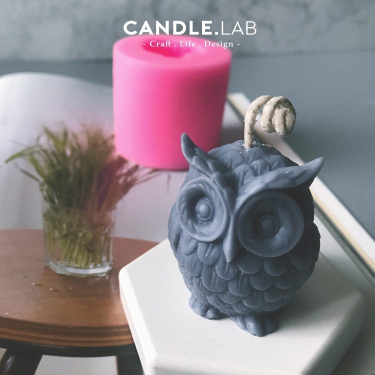 CANDLE LAB) Owl DIY fragrant lavender candle expanded fragrant stone manual on-board silicone gel molds 23-Taobao