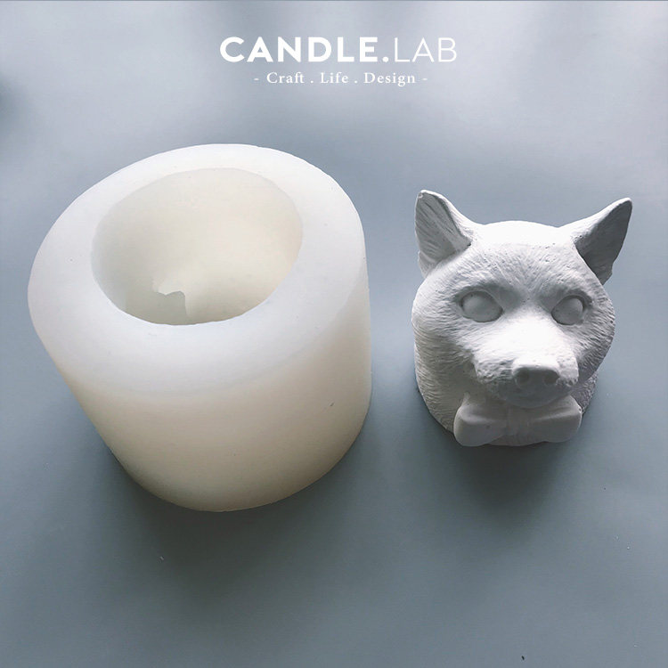 Ароматерапия DIY материалы/инструменты candle.lab | 立体3d柴犬diy香薰石膏蜡烛扩香石硅胶模具包邮16