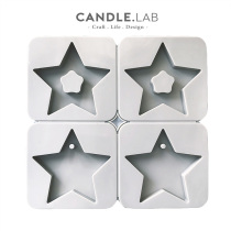CANDLE LAB) Pentagon star DIY aromatherapy plaster CANDLE expander silicone mold 09