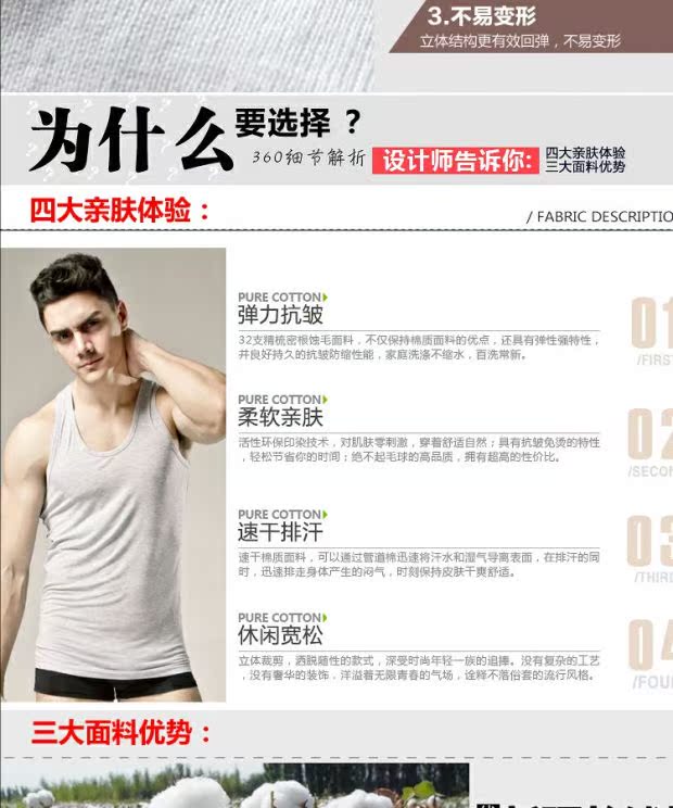 2 chiếc áo vest cotton nam chính hãng Langsha thoáng khí mồ hôi nam vest mùa xuân và mùa hè mỏng phần bốn để gửi đồ lót áo ba lỗ nam form rộng