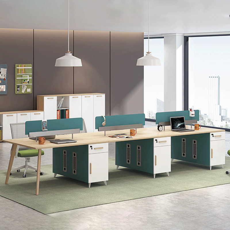 Staff office furniture staff desk modern simple screen four staff desk