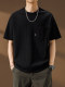 Trendy Short-Sleeve T-Shirt for Men with Pocket Design, Summer 2025 New Style, Cool Silk Sorona Half-Sleeve Tee