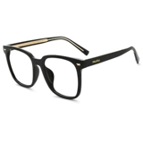 Деревянные квадратные каркасные очки Myopia Women's Big Face - это тонкая и прозрачная коробка очков.
