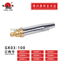 Longxing cutting nozzle GK03-100 fast propane cutting nozzle cutting head plum blossom gas welding cutting nozzle machine with split type