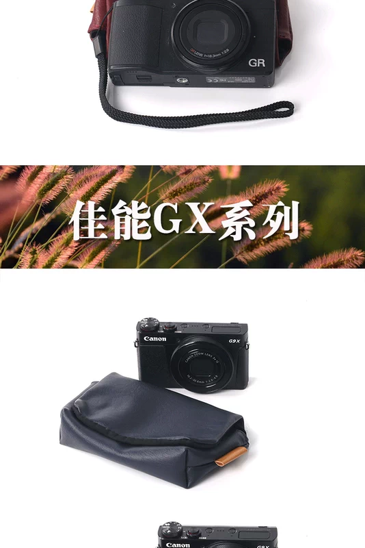 Thích hợp cho Ricoh GR Sony thẻ đen RX100 loạt xách tay túi máy ảnh kỹ thuật số Canon G9X túi xách nhỏ - Lưu trữ cho sản phẩm kỹ thuật số