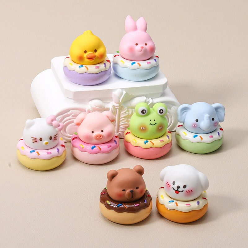 New Cartoon Animal Donut DIY Accessories, Bag Charms, Creative Desktop Trendy Small Ornaments New Cartoon Animal Donut DIY Accessories, Bag Charms, Creative Desktop Trendy Small Ornaments