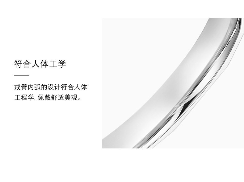 银饰戒指 纸短情长情侣对戒 999纯银戒指闭口设计 轻奢高级感送男女友