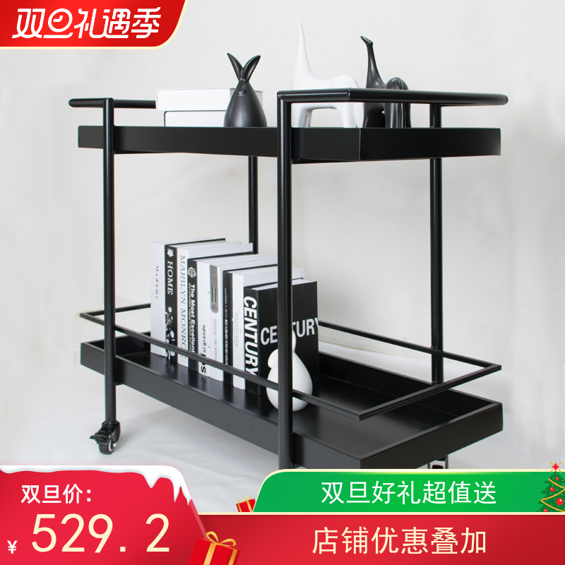 Best-selling European-style mobile dining trolley trolley hot pot shelf home kitchen tea cart wine beverage cart fruit cart