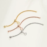 Длинное ожерелье, регулируемые аксессуары, серебро 925 пробы, золото 750 пробы