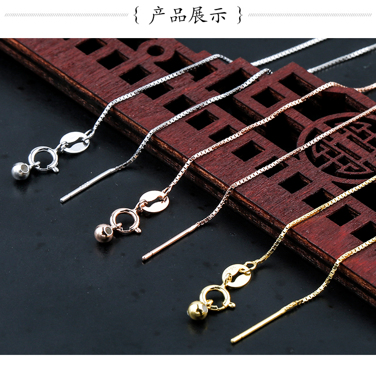 Vòng tay bạc 925 sterling phụ nữ với chuỗi hộp kim silicon định vị bóng qua trái tim ngọc trai pha lê liên kết chuỗi Lutong vòng tay nữ