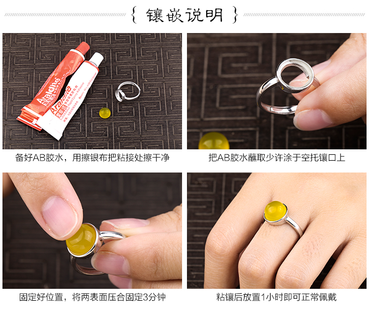 Bague mixte JINXUAN DE LUXE en Argenterie - Ref 3087319 Image 17
