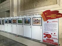 Octagonal prism calligraphy and painting exhibition board exhibition frame calligraphy works photography exhibition frame publicity display board screen display frame