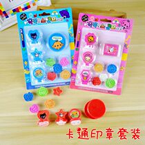 Creative children cute stamp cartoons encourage students to use teachers small seal kindergarten baby handmade