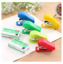 Candy color Korean mini cute cartoon stapler super cute panda stapler set novelty with Stapler