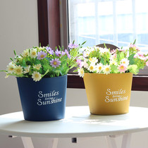 Wall-hung flowerpot hanging wall flower bucket pastoral Wall decorative flower Ware Creative hanging wall flowerpot personality home wall ornaments