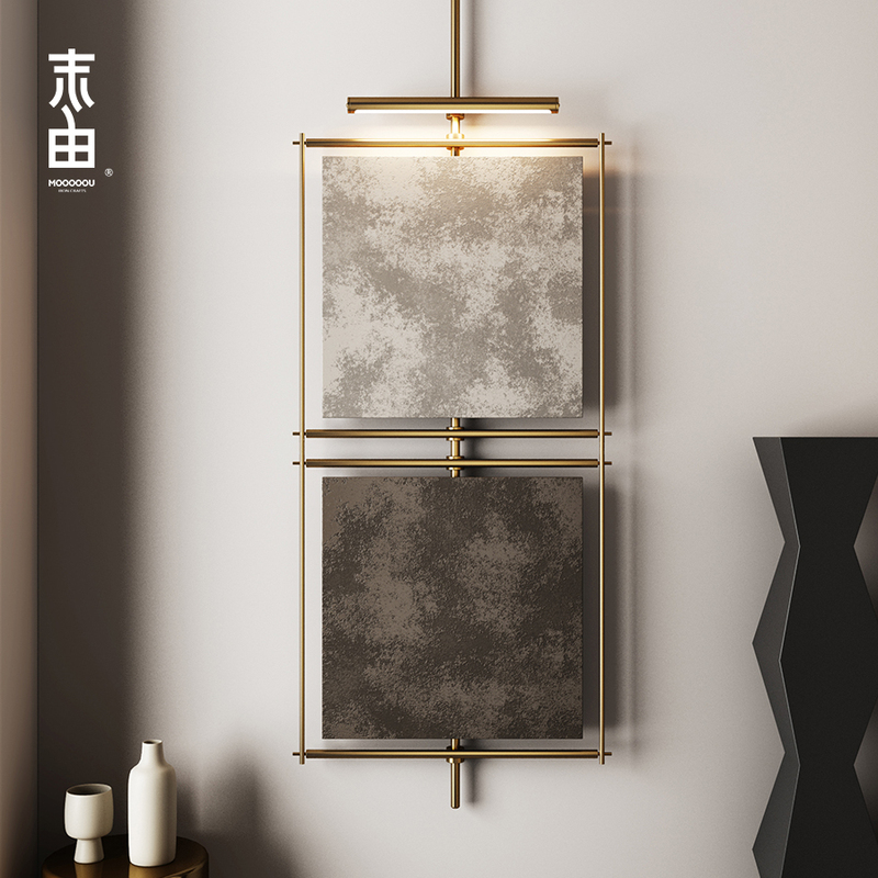 Italian Minimalist Wall-Mounted Iron Art Hanging Rod Decoration for Entrance Background Wall, Model House Metal Rod Installation Art Italian Minimalist Wall-Mounted Iron Art Hanging Rod Decoration for Entrance Background Wall, Model House Metal Rod Installation Art